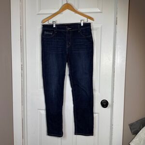 Levis Mid Rise Skinny Jeans Dark Wash Indigo Denim 5-Pocket 14M